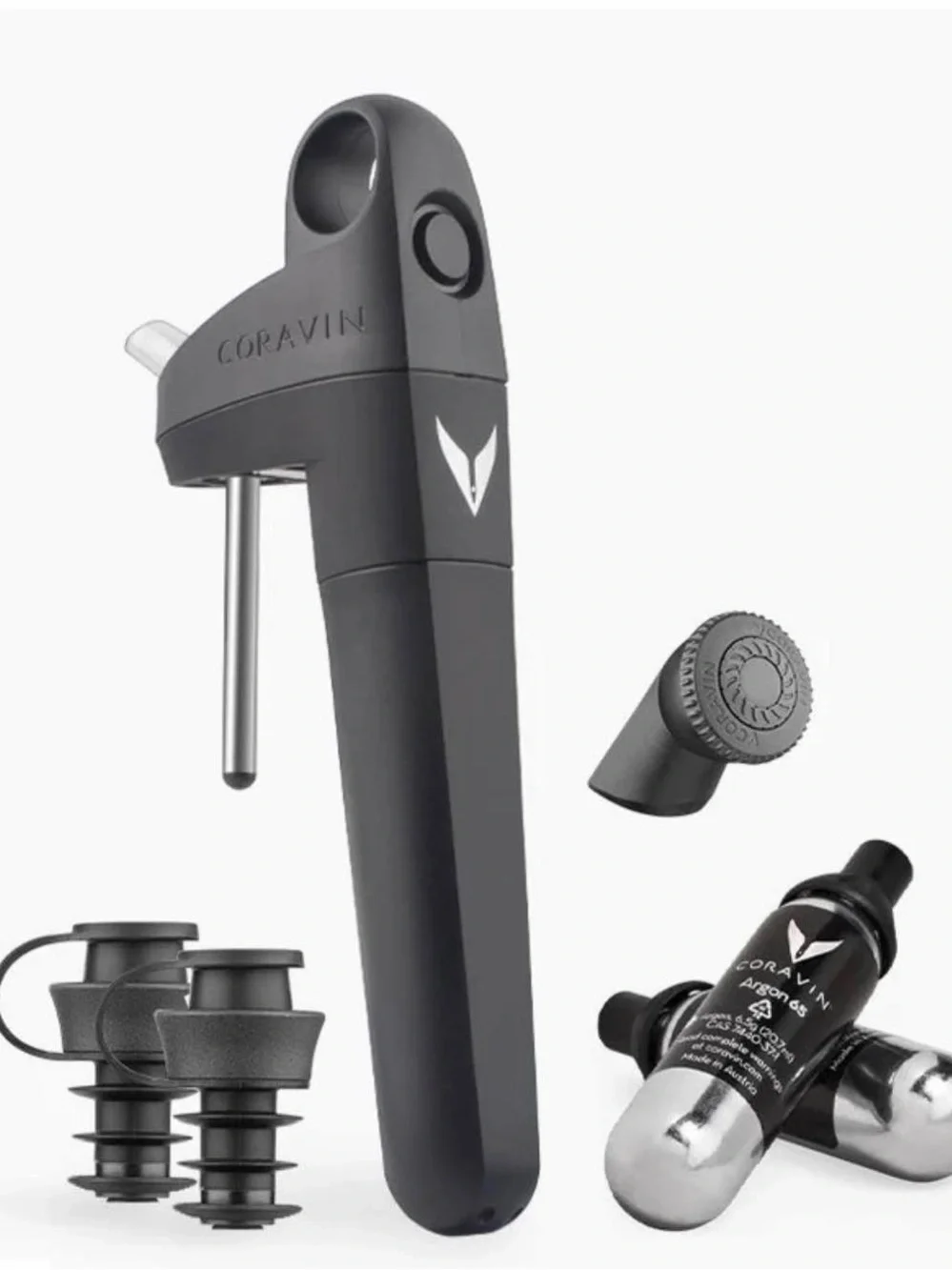 NIB Coravin Pivot+ Wine Preservation System in Matte Black